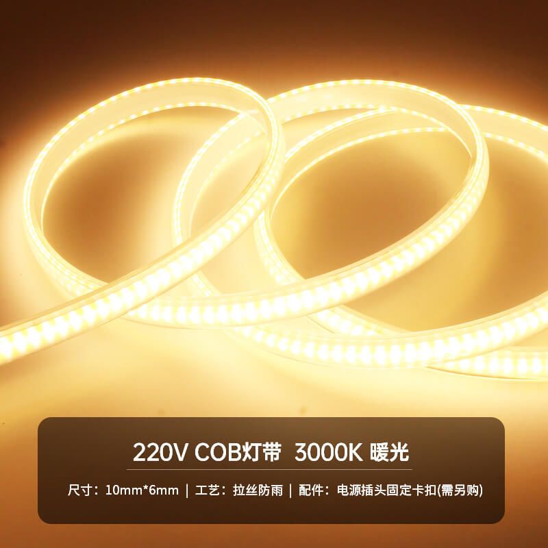 COB高壓燈帶AC220v100米無壓降工程亮化燈帶 - 5