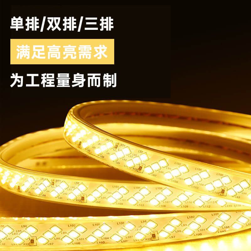 免驅(qū)動(dòng)220V高壓LED燈帶100米無壓降工程室外專用高壓燈帶 - 5