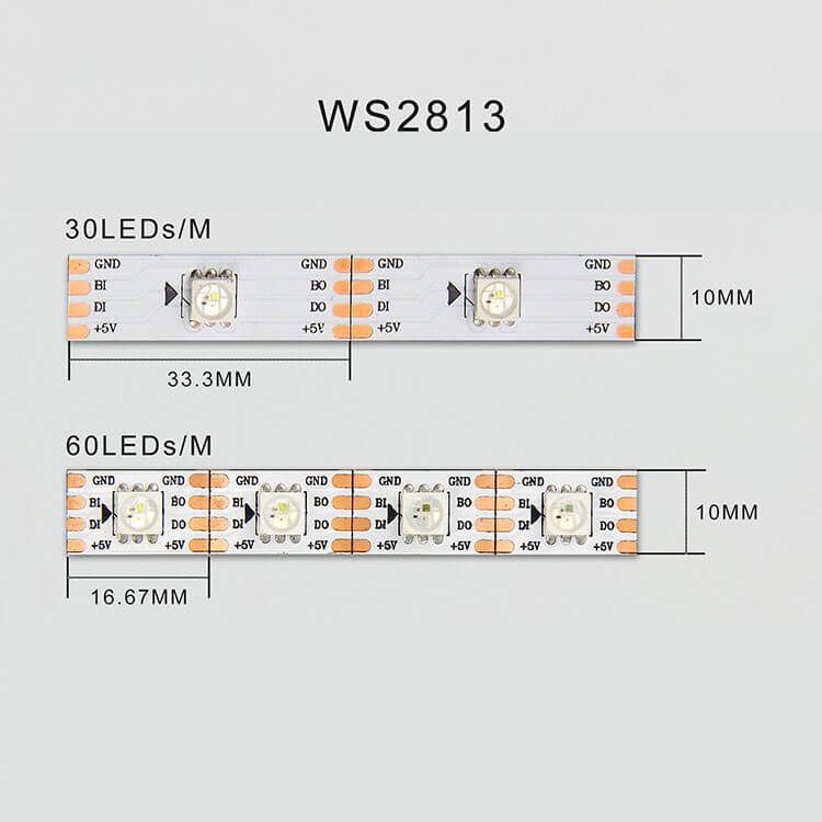 WS2813 RGB可尋址LED燈帶DC5V - 2