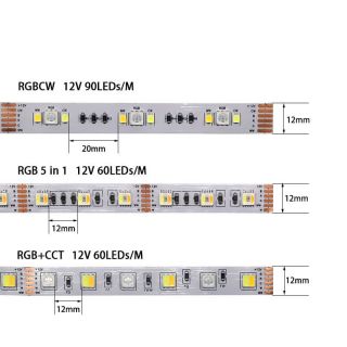 RGBCW幻彩5合1燈帶可娛樂氛圍可照明兩種色溫千萬種色彩變化 - 2